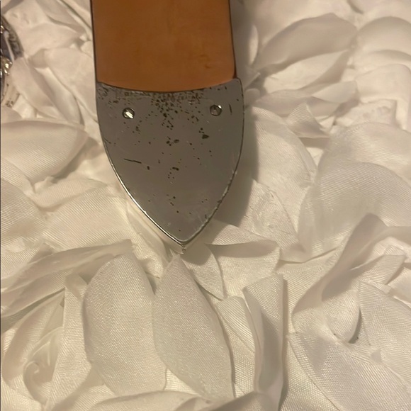 Ariat Silver and Red Belt with Ornate Buckle